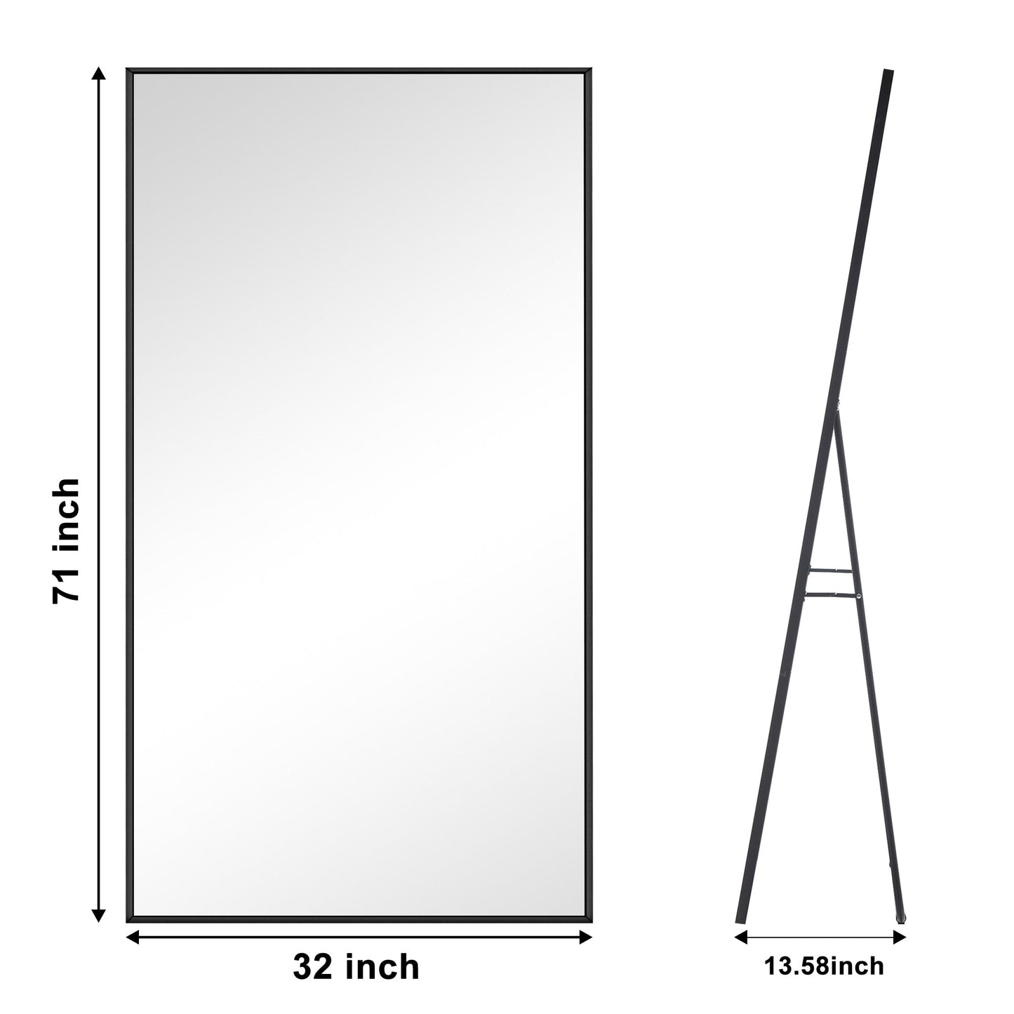 Modern Full Length Floor Mirror Freestanding Mirror