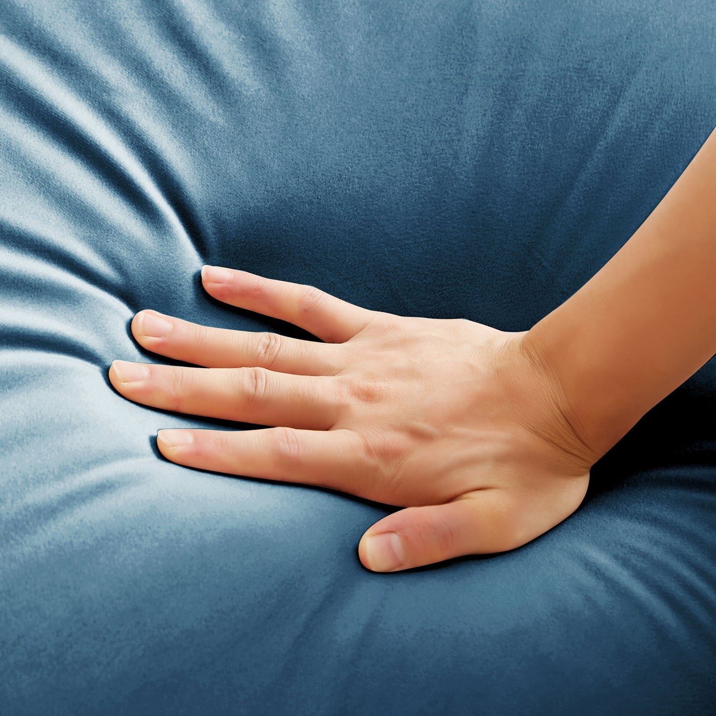 Canapé-lit futon moderne, canapé-lit convertible avec pieds fuselés en bois, 78,35 po, petit canapé à dossier divisé pour salon