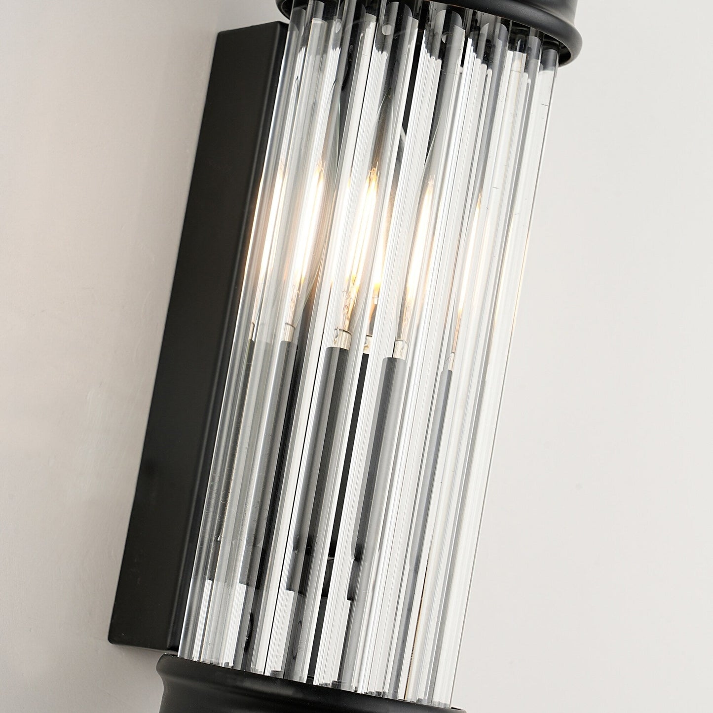 Nordic Postmodern Wall Sconce, European Wall Light in Simple Vintage Glass Crystal