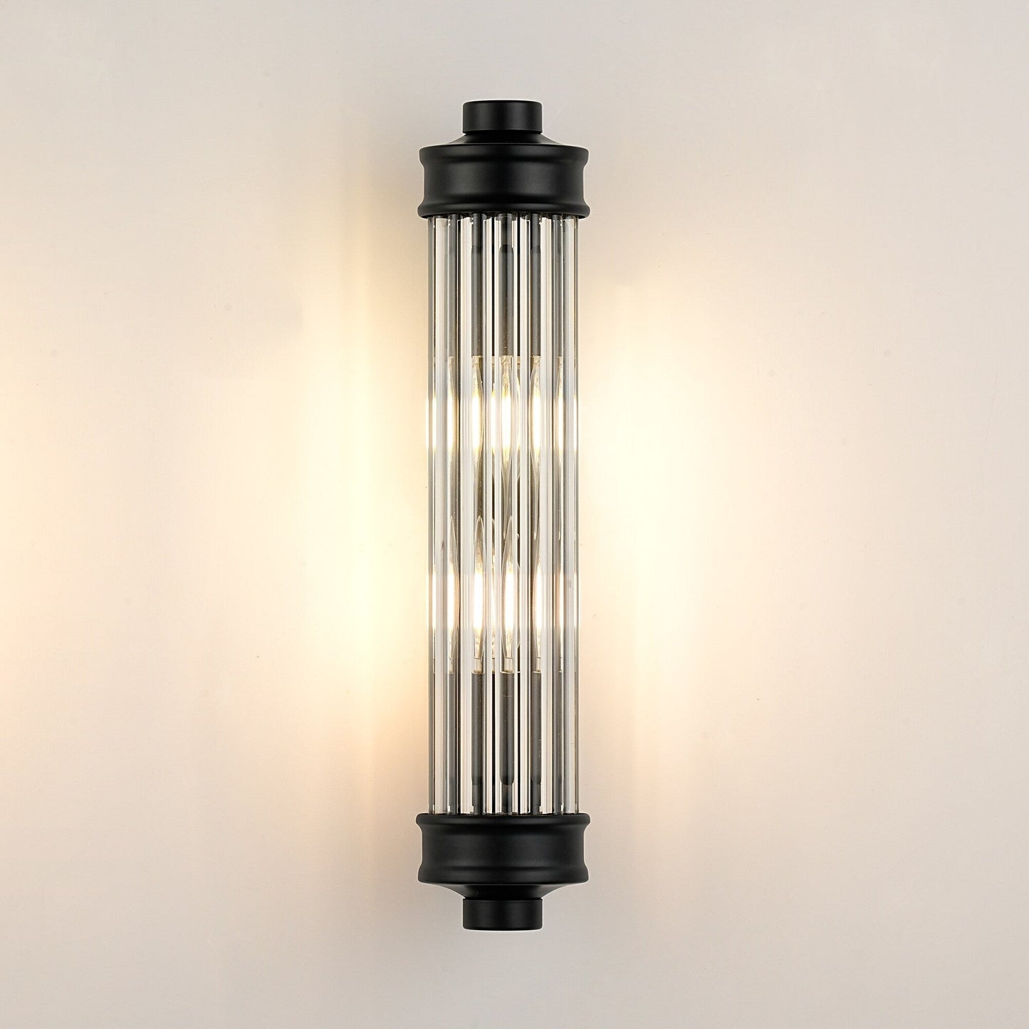 Nordic Postmodern Wall Sconce, European Wall Light in Simple Vintage Glass Crystal