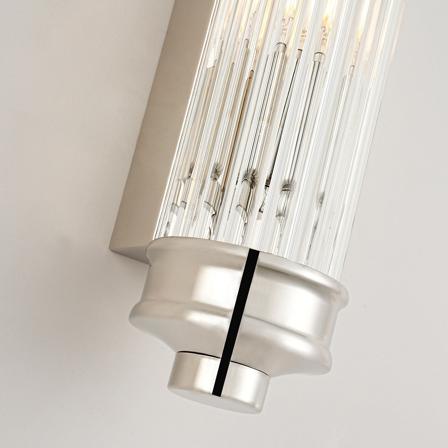 Nordic Postmodern Wall Sconce, European Wall Light in Simple Vintage Glass Crystal