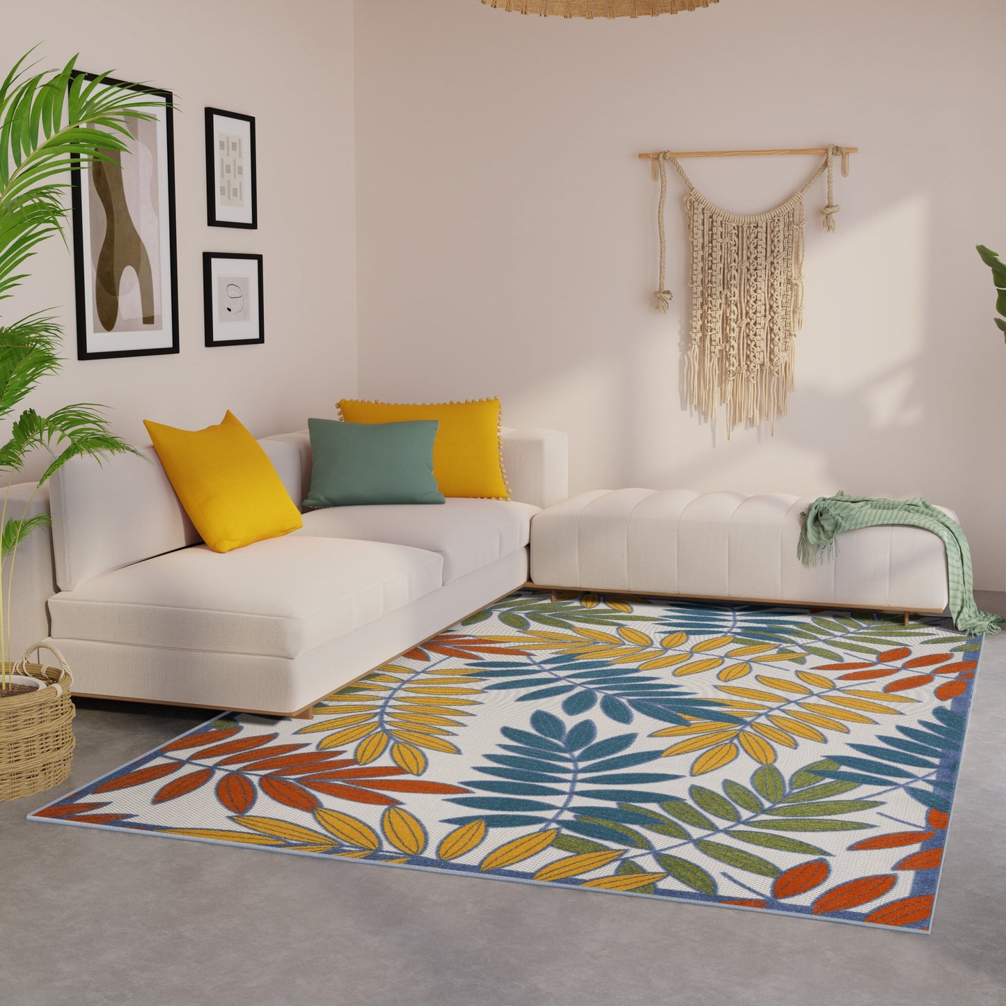 Nourison Alice Indoor/Outdoor Floral Area Rug