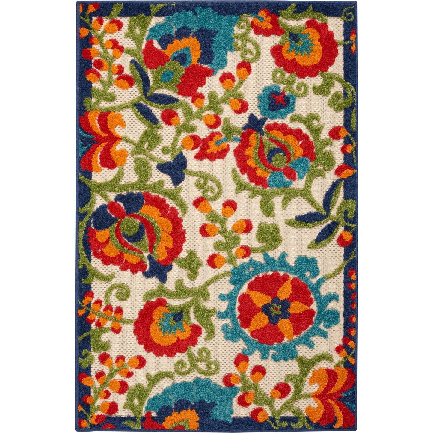 Nourison Alice Indoor/Outdoor Floral Area Rug