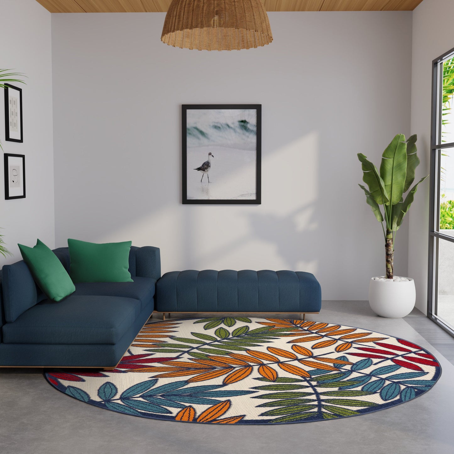 Nourison Alice Indoor/Outdoor Floral Area Rug