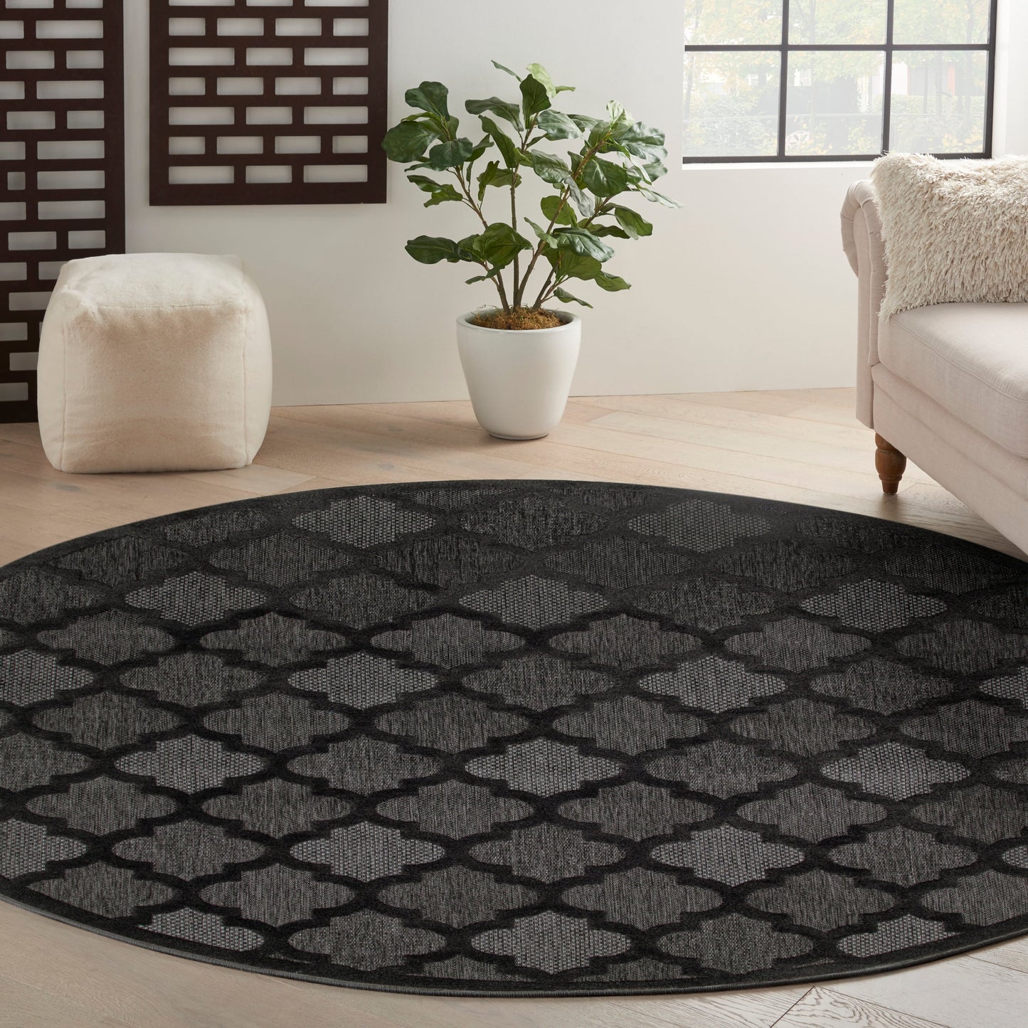 Nourison Easy Care Indoor/Outdoor Moroccan Trellis Area Rug