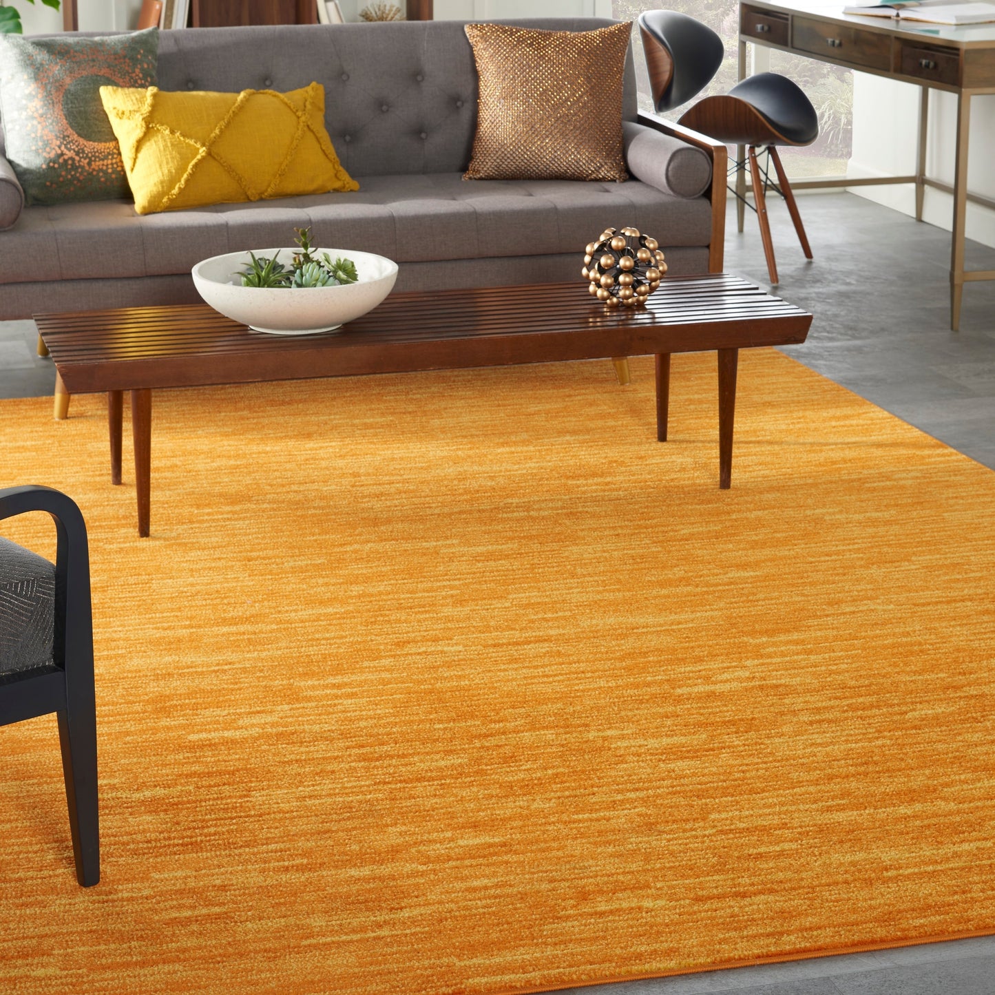 Nourison Essentials Solid Contemporary Indoor/Outdoor Area Rug