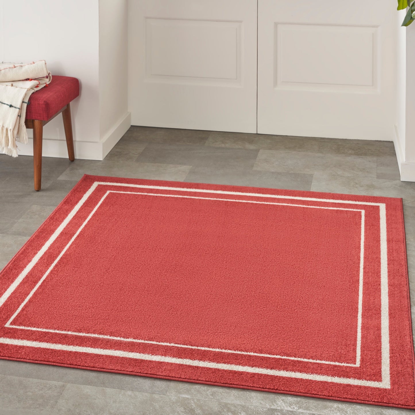 Nourison Essentials Indoor/Outdoor Solid Area Rug