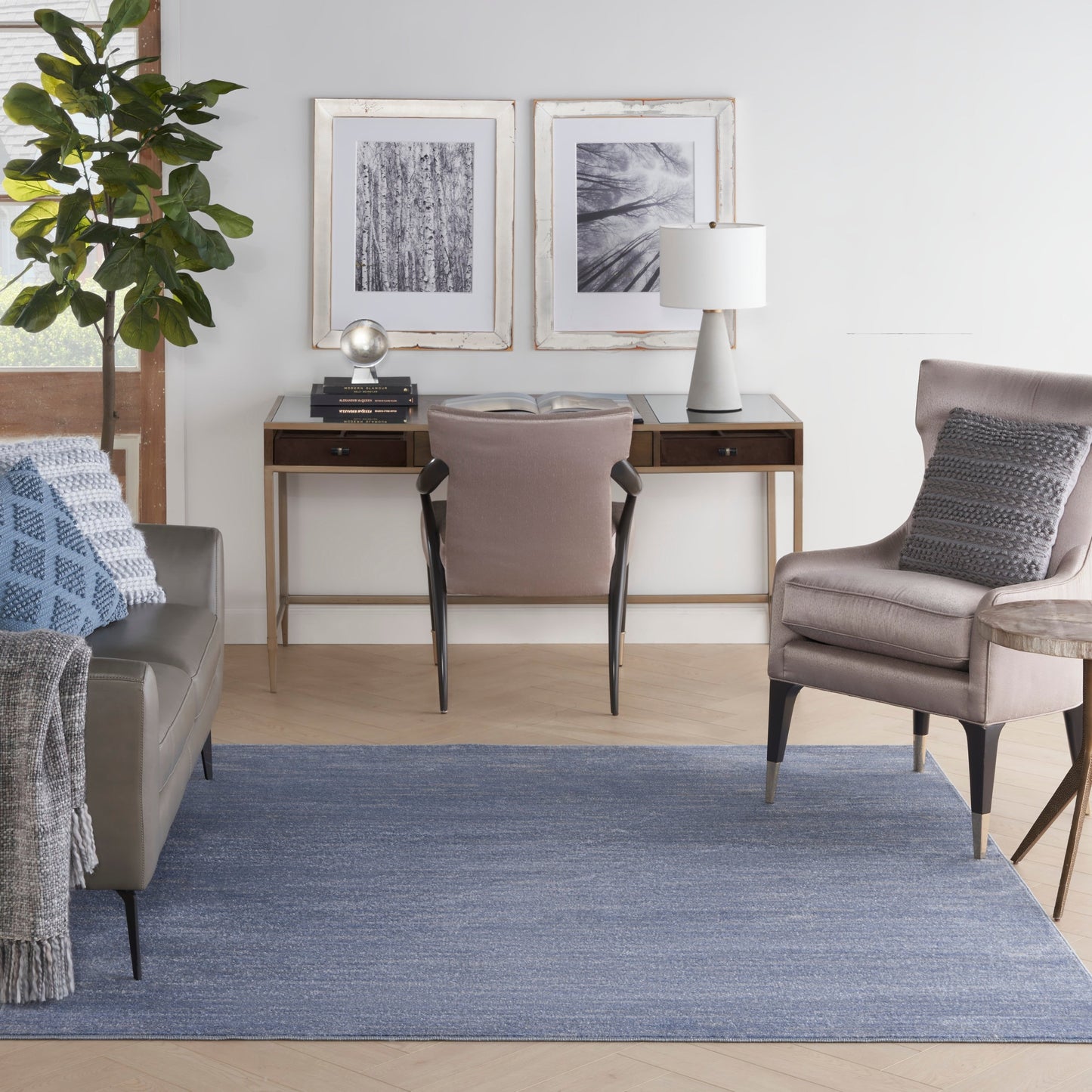 Nourison Modern Solid Indoor/Outdoor Area Rug