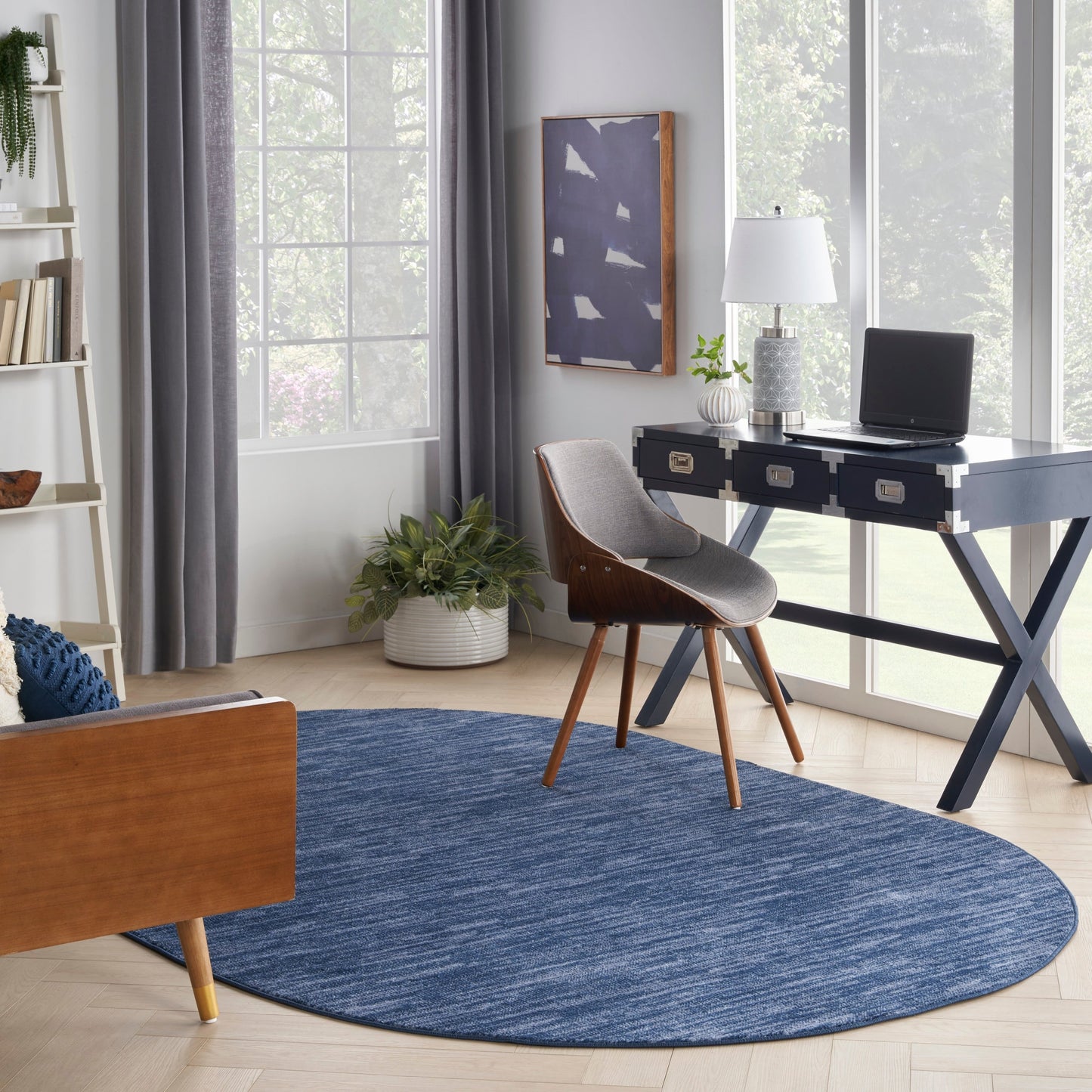 Nourison Modern Solid Indoor/Outdoor Area Rug