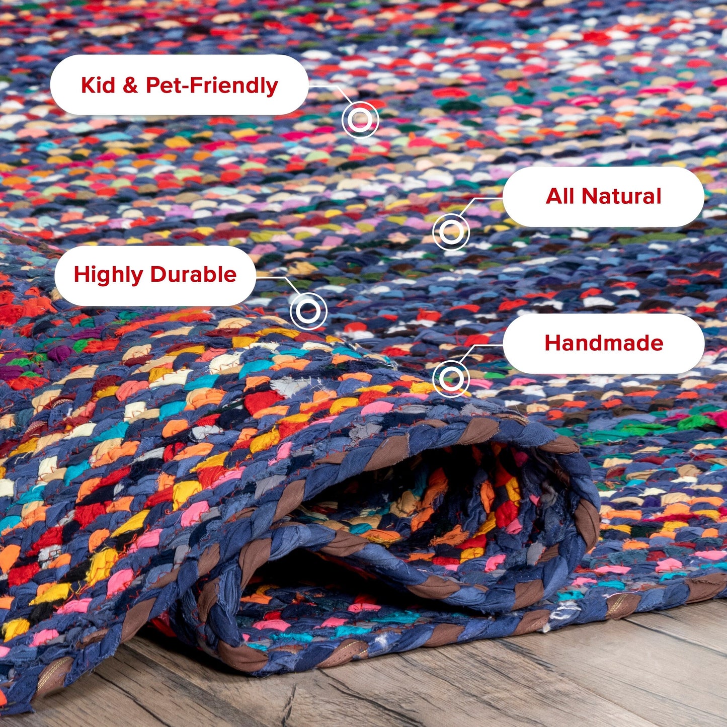 Nuloom Tammara Bohemian Hand Braided Area Rug