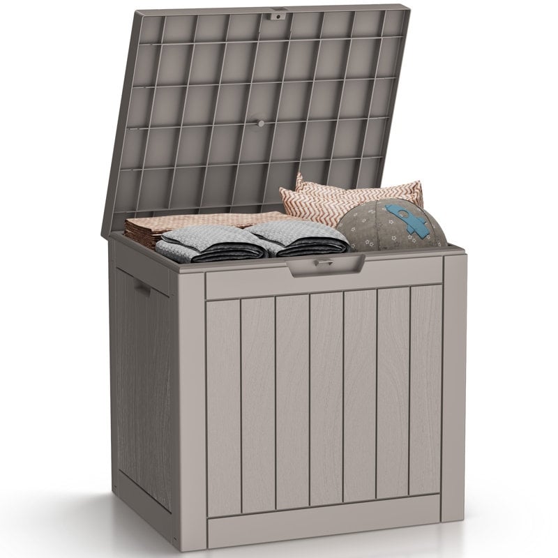 Outdoor Patio Storage Resin Lockable Deck Box