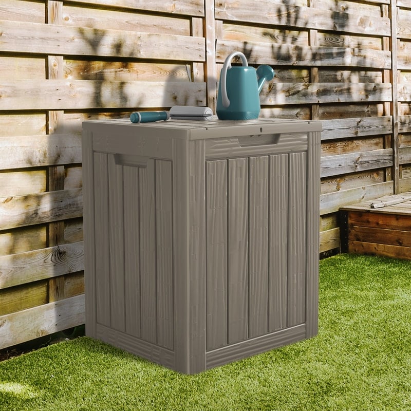 Outdoor Patio Storage Resin Lockable Deck Box