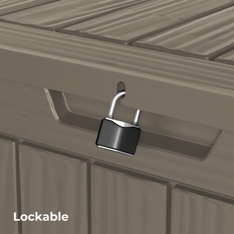 Outdoor Patio Storage Resin Lockable Deck Box