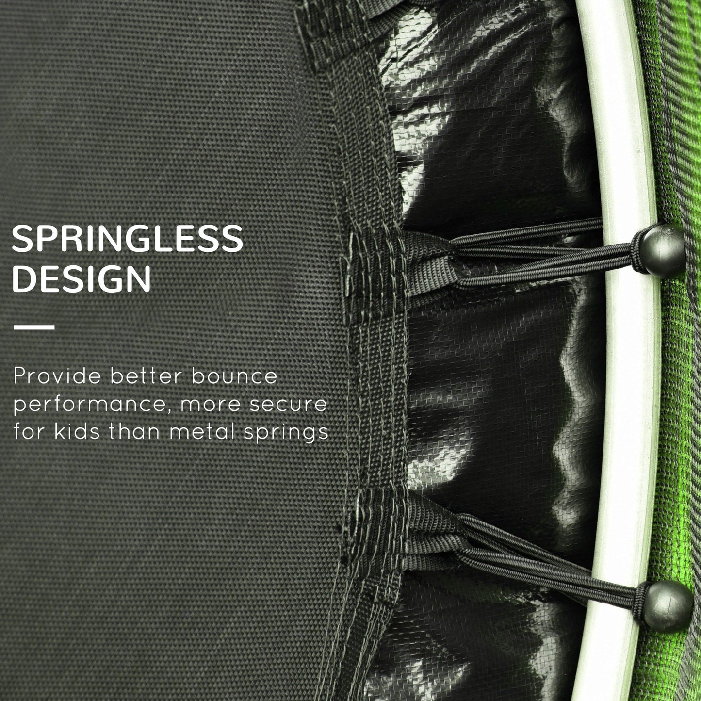 Outsunny 5' Diameter Kids Trampoline with Net for Indoors & Outdoors, Ages 3 to 6