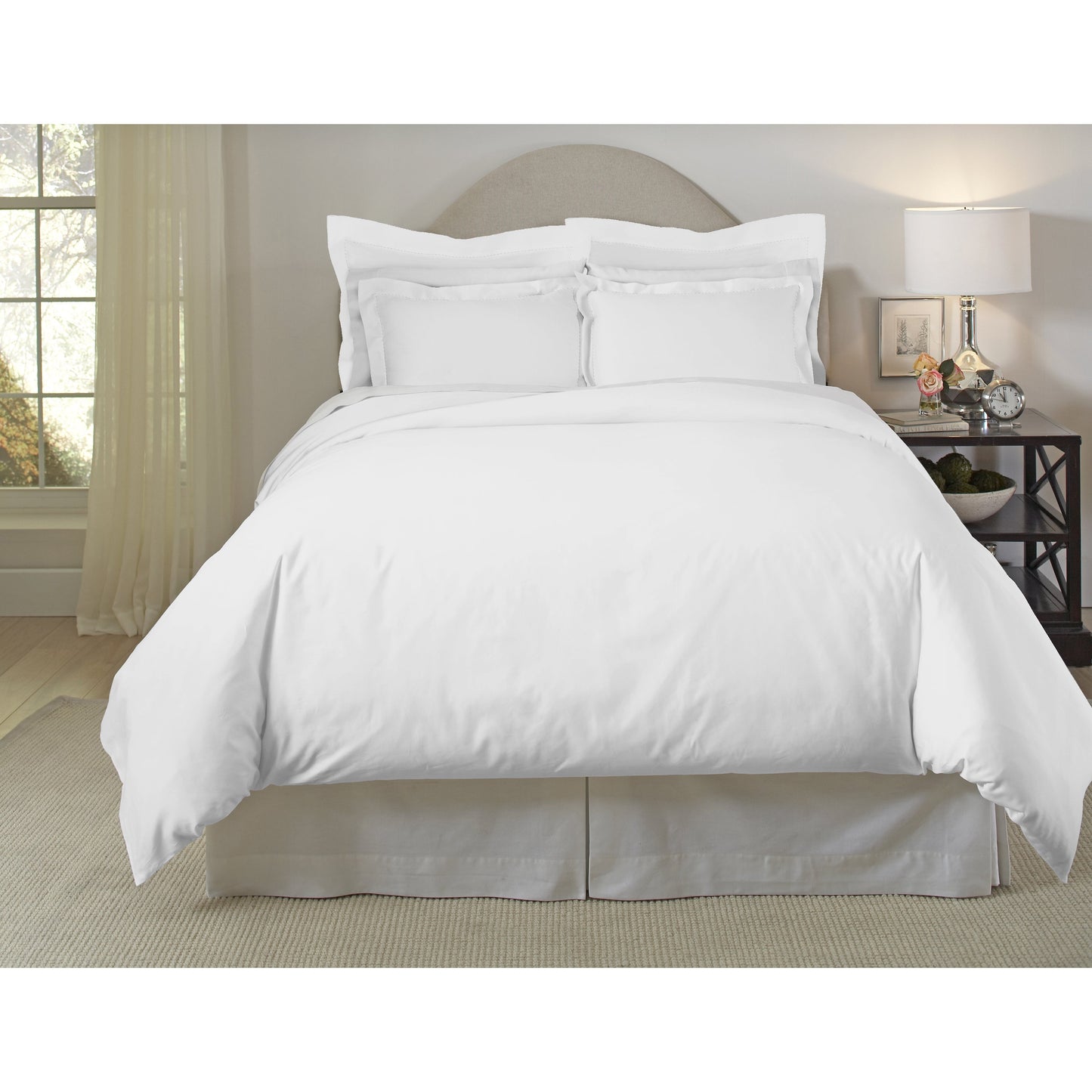 Pointehaven 620 Thread Count Long Staple Cotton Duvet Cover Set
