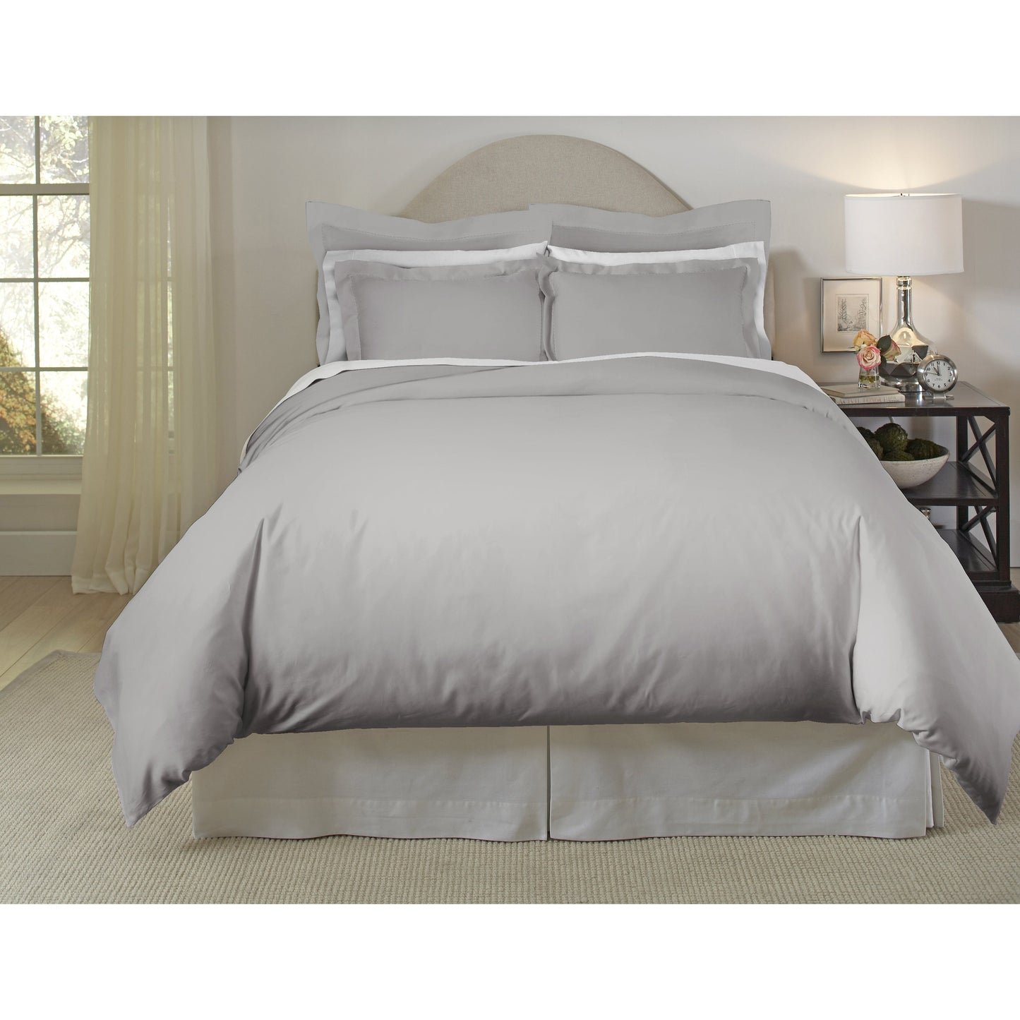 Pointehaven 620 Thread Count Long Staple Cotton Duvet Cover Set