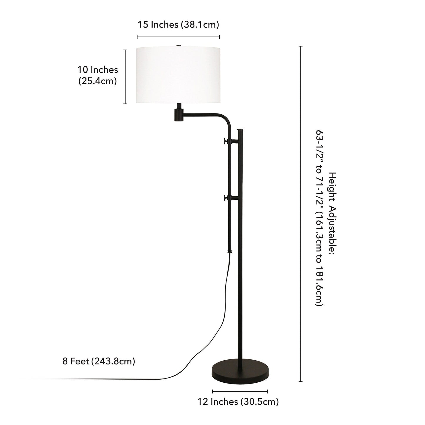 Polly Height Adjustable Floor Lamp