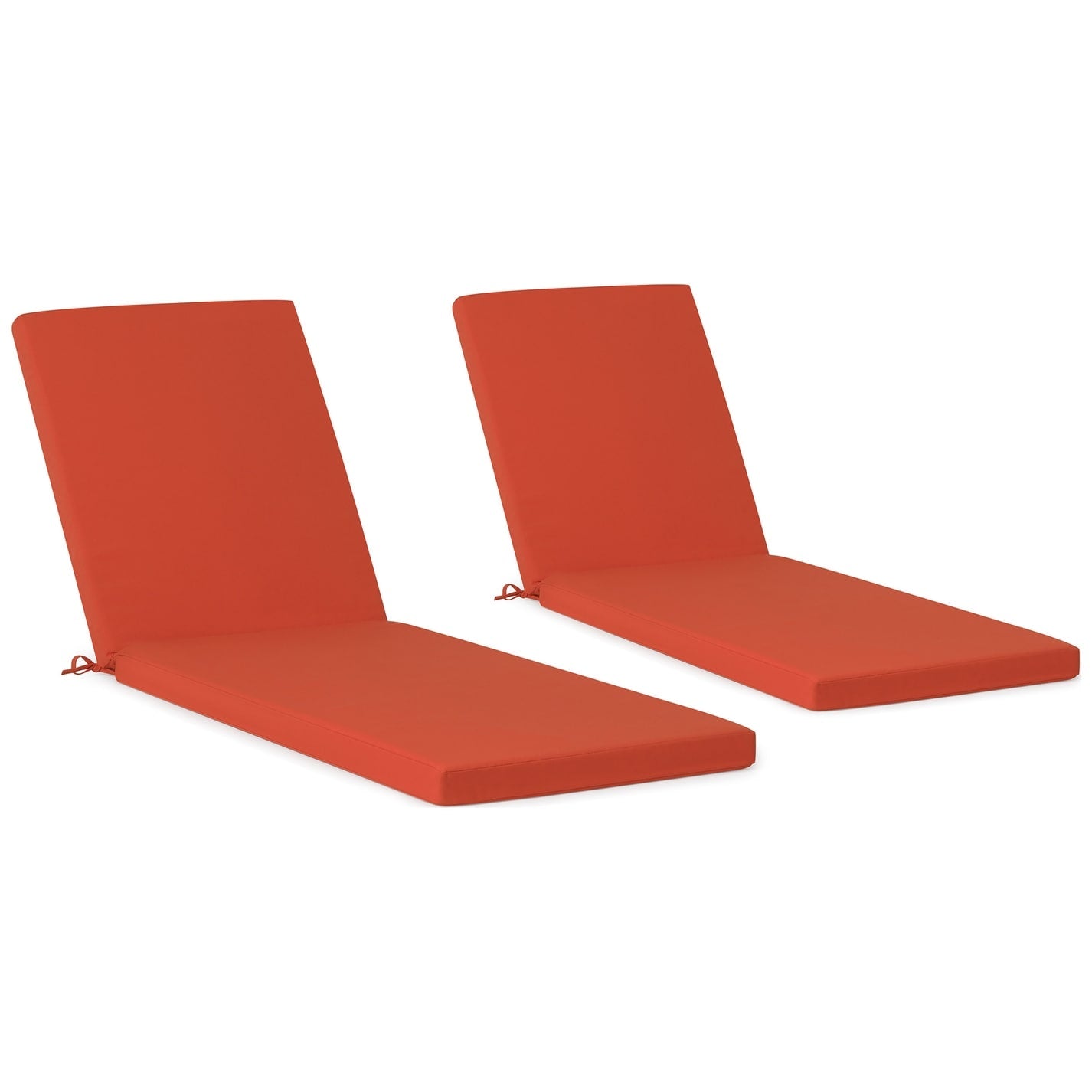Coussins de chaise longue d'extérieur Polytrends, résistants à la décoloration, toutes saisons (lot de 2)