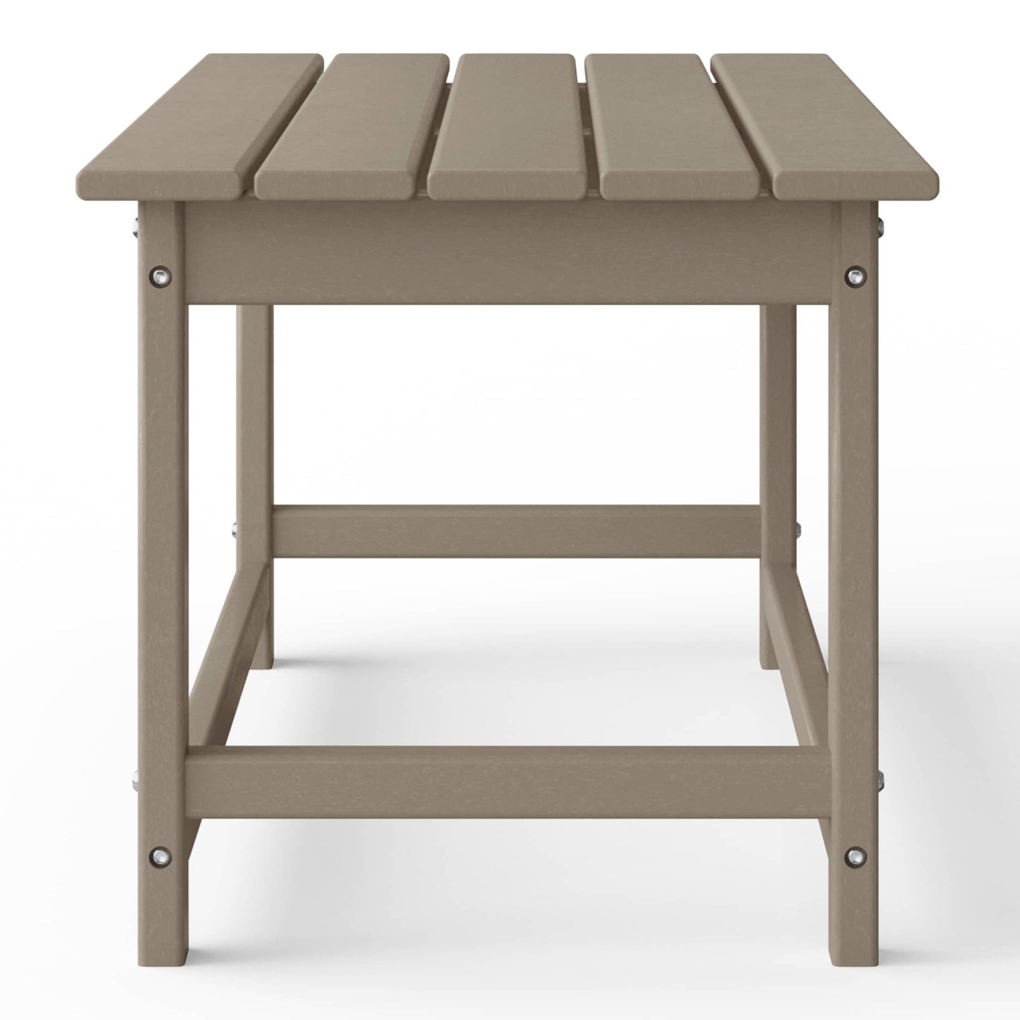 Polytrends Laguna Hdpe All Weather Outdoor Patio Rectangular Coffee Table