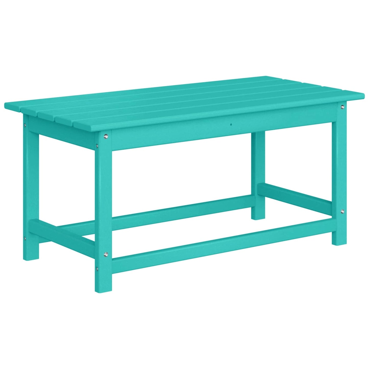 Polytrends Laguna Hdpe All Weather Outdoor Patio Rectangular Coffee Table