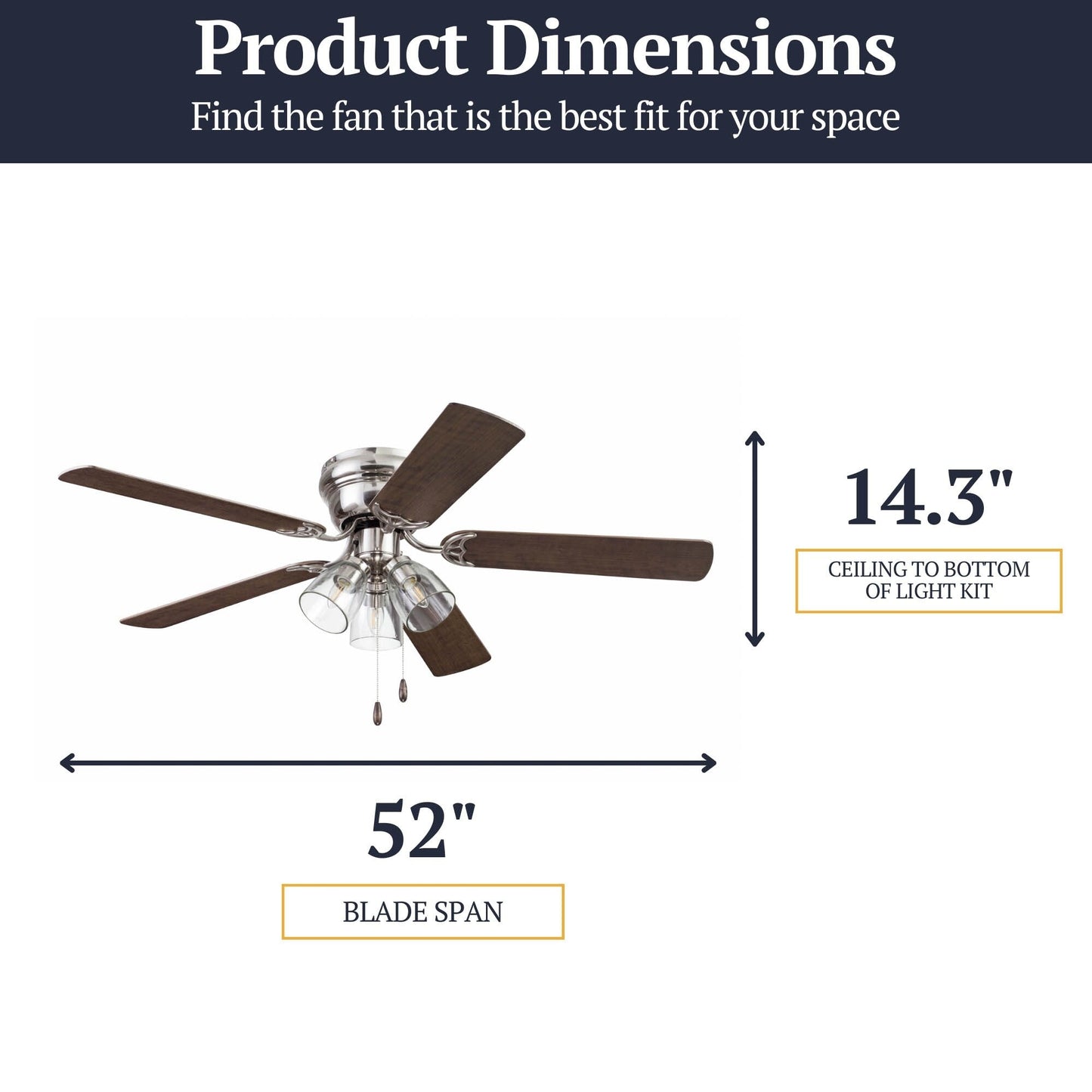 Prominence Home Renton Traditional Farmhouse Indoor Ceiling Fan