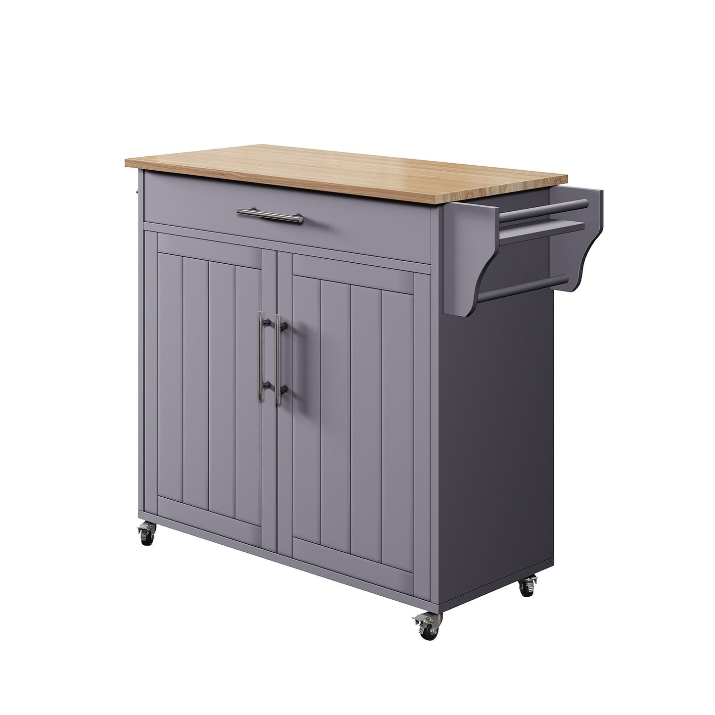 Îlot de cuisine roulant avec armoire de rangement