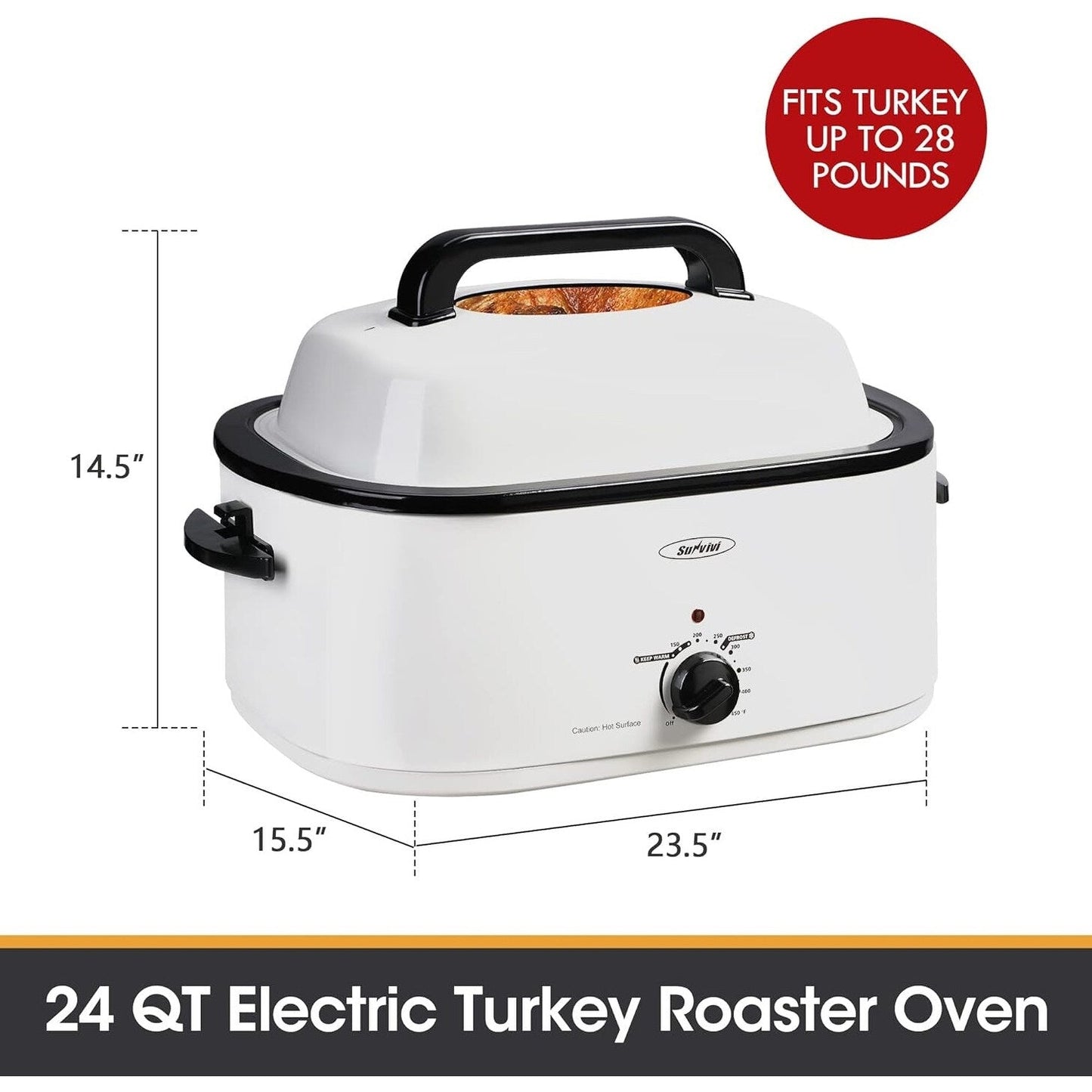 Royalcraft Roaster Oven with Removable Pan