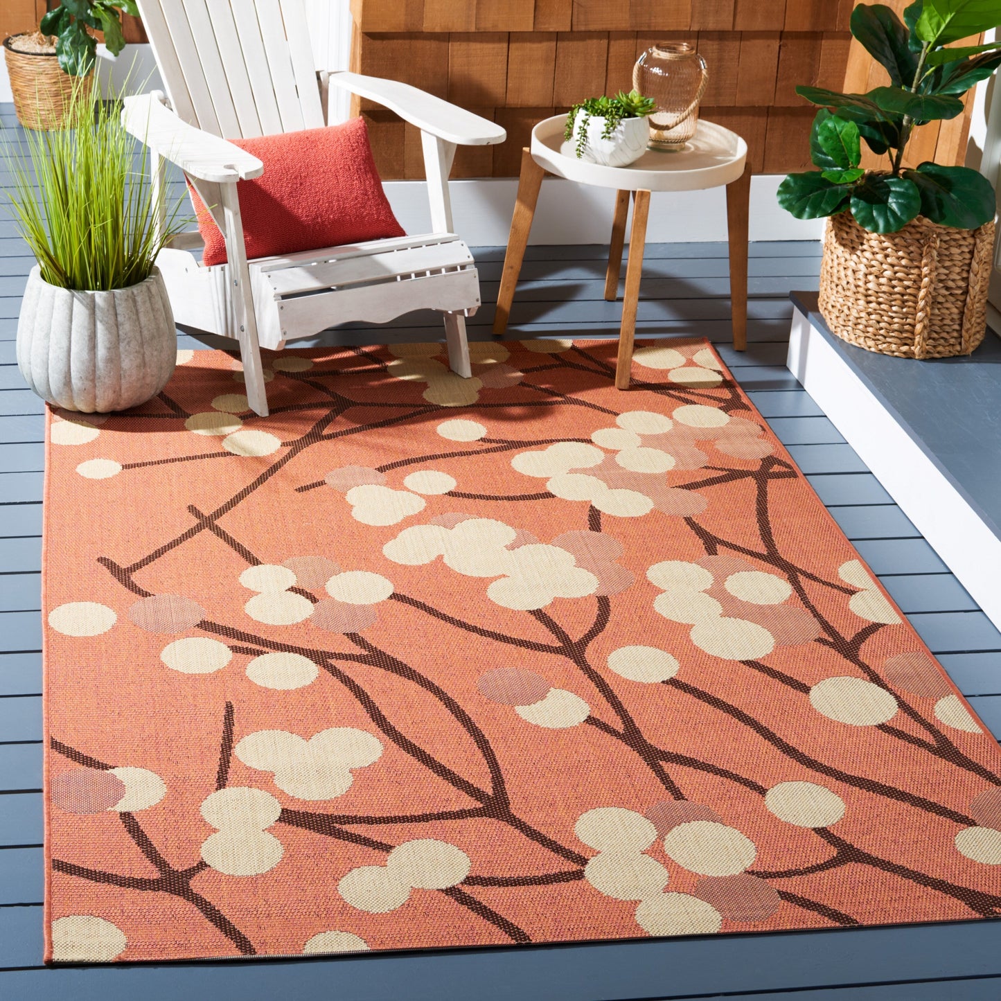 SAFAVIEH Courtyard Delois Indoor/ Outdoor Waterproof Patio Backyard Rug