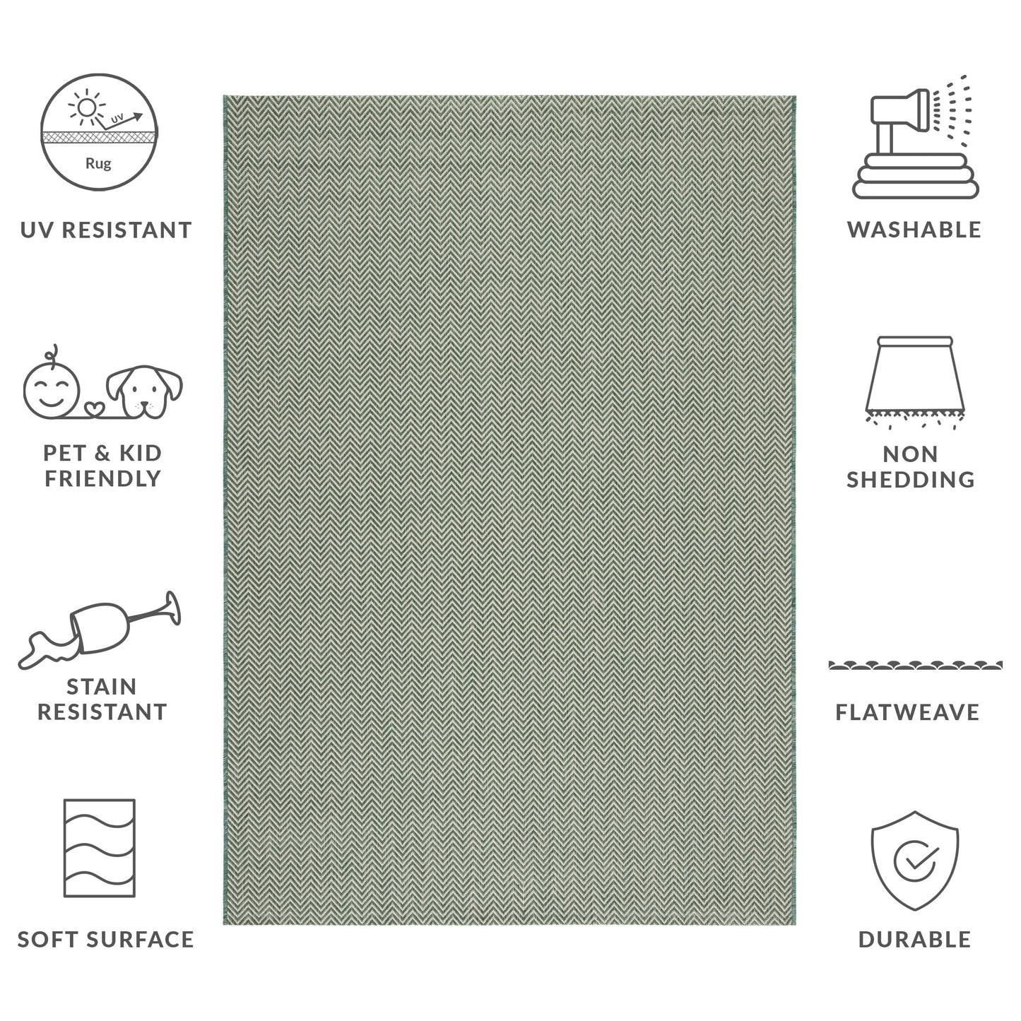 SAFAVIEH Courtyard Ilmur Indoor/ Outdoor Waterproof Patio Backyard Rug