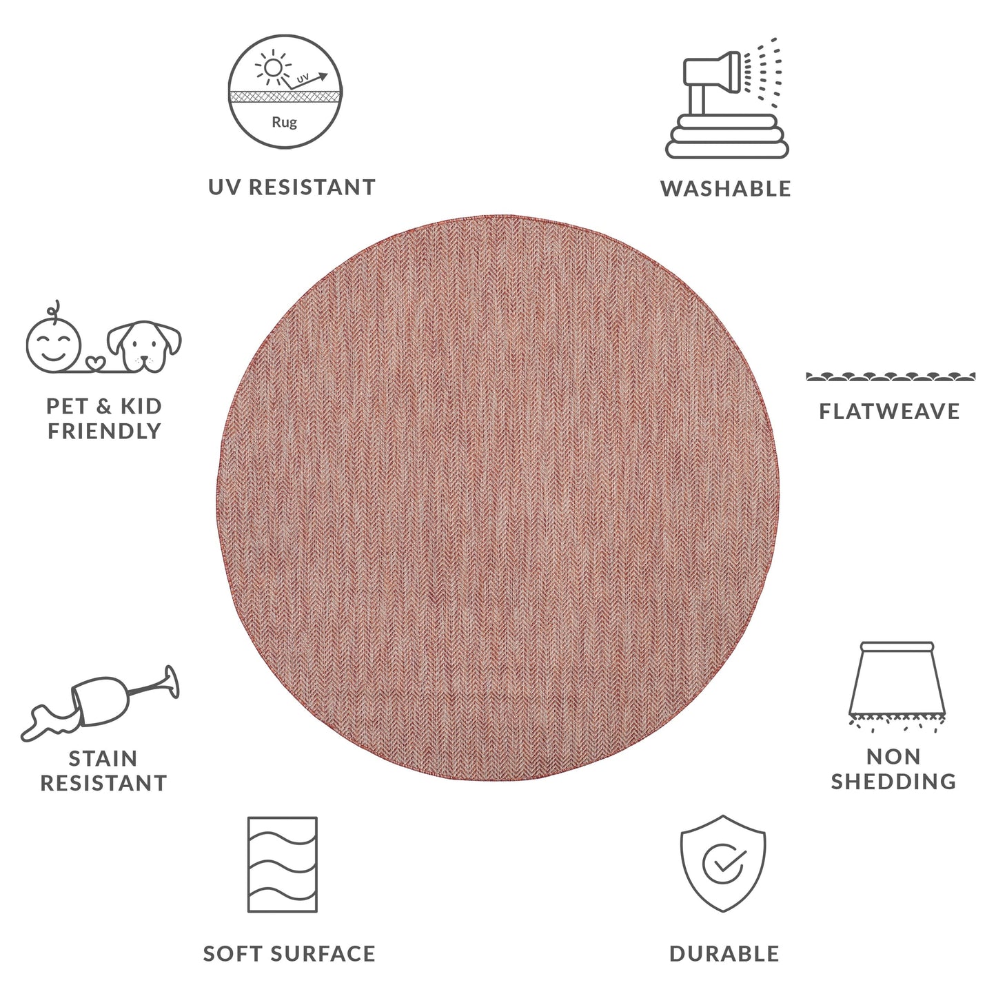 SAFAVIEH Courtyard Ilmur Indoor/ Outdoor Waterproof Patio Backyard Rug