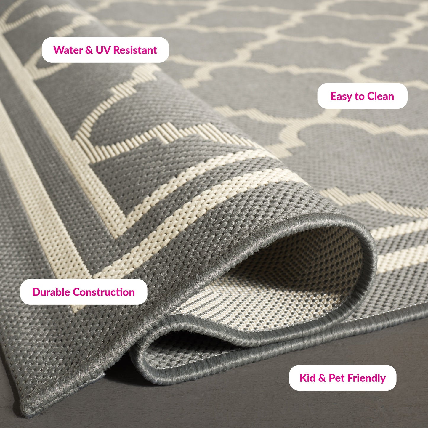 SAFAVIEH Courtyard Kristelle Indoor/ Outdoor Waterproof Patio Backyard Rug