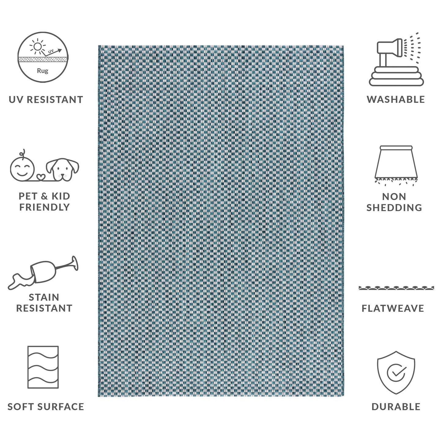 SAFAVIEH Courtyard Ragini Indoor/Outdoor Waterproof Patio Backyard Rug