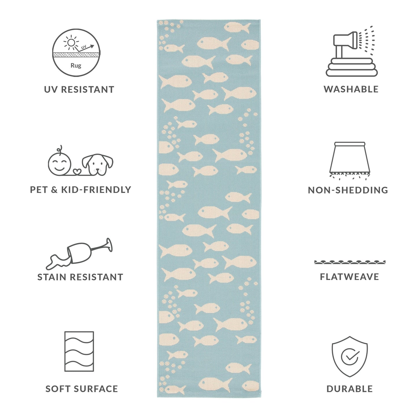 SAFAVIEH Courtyard Ragne Indoor/ Outdoor Waterproof Patio Backyard Rug