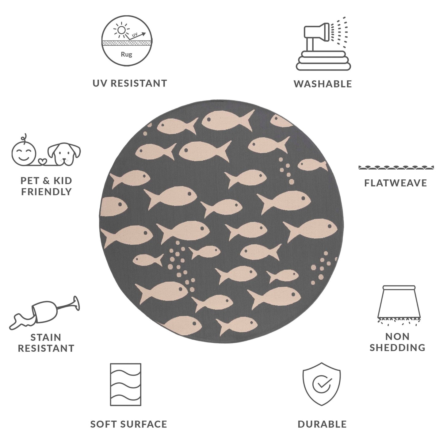 SAFAVIEH Courtyard Ragne Indoor/ Outdoor Waterproof Patio Backyard Rug