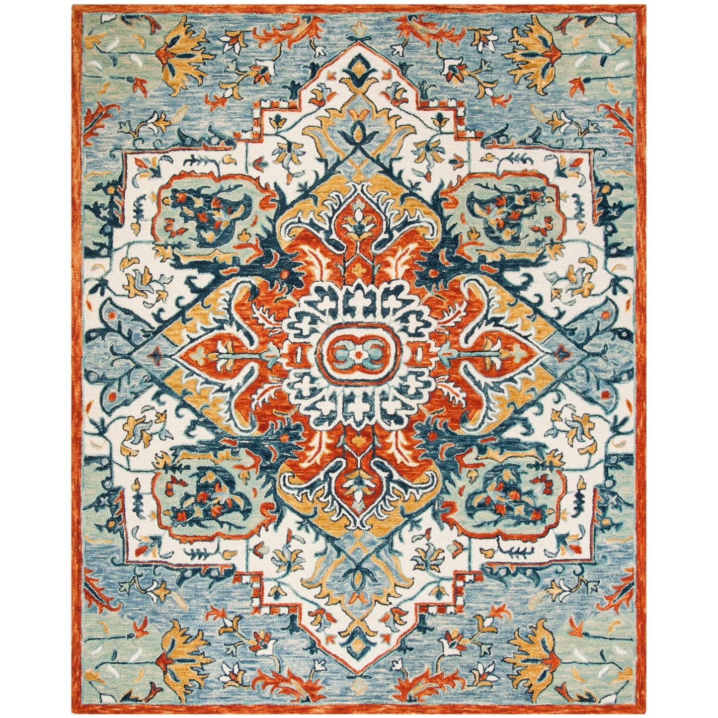 SAFAVIEH Handmade Aspen Hagar Boho Medallion Wool Rug