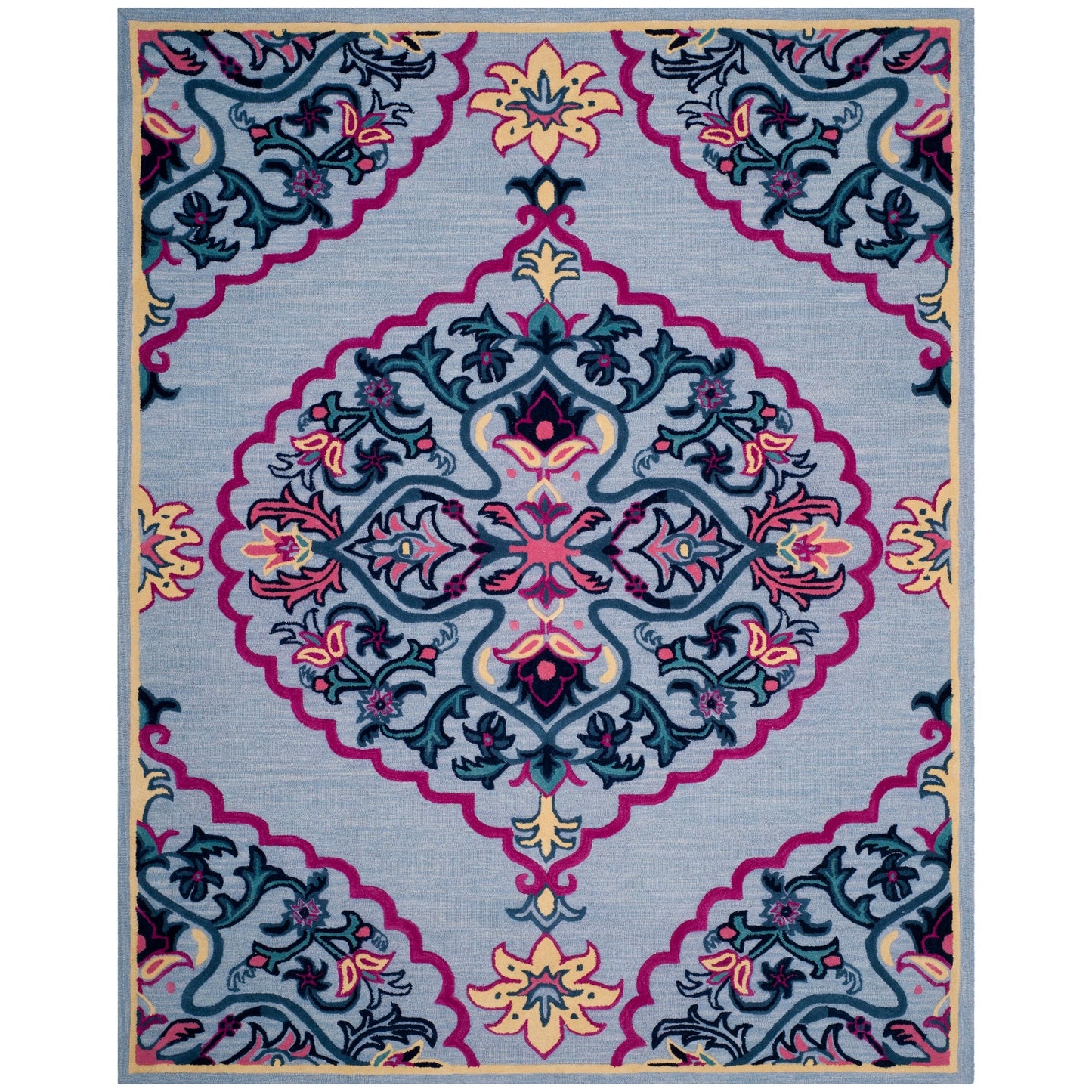 SAFAVIEH Handmade Bellagio Cailin Medallion Wool Rug