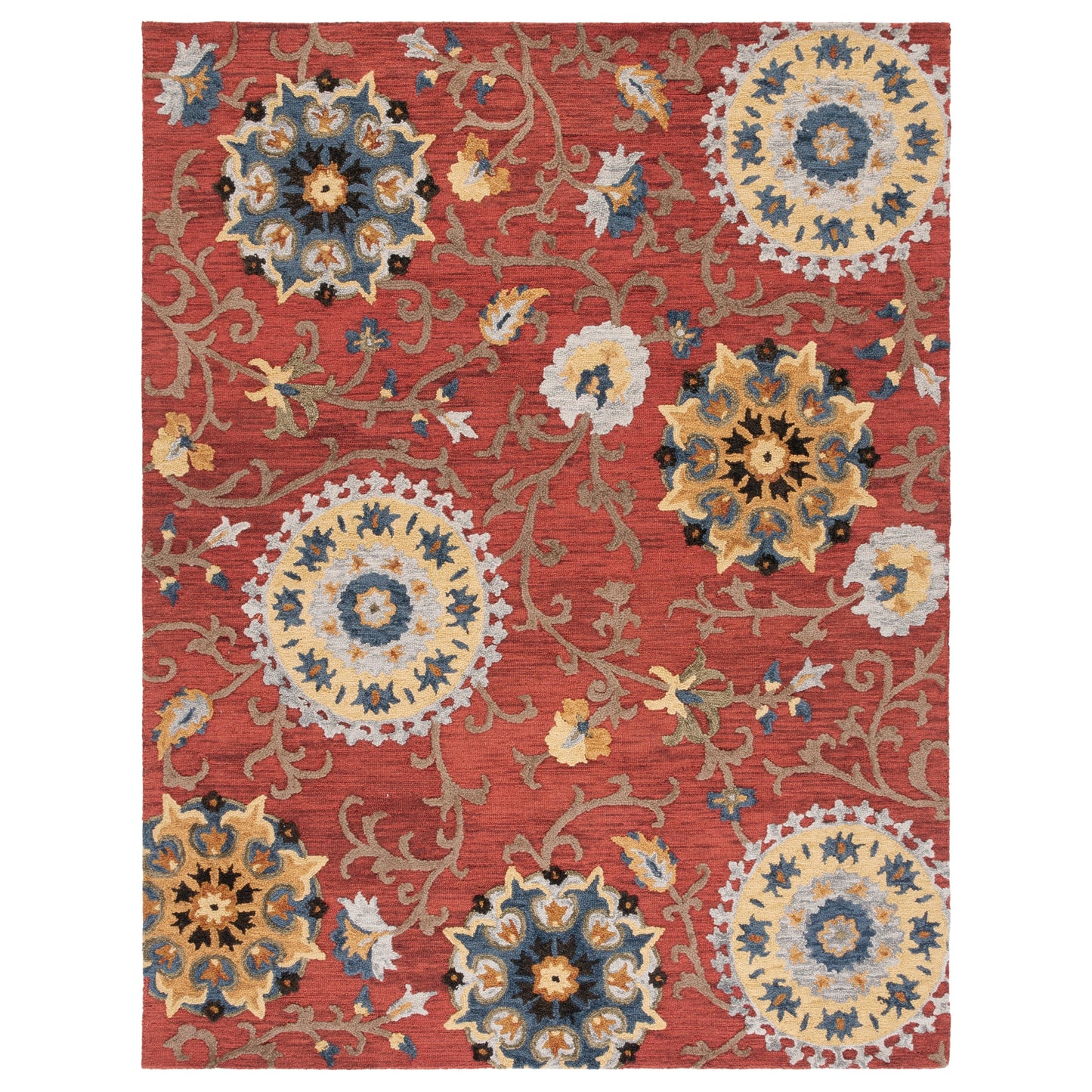 SAFAVIEH Handmade Blossom Maaret Modern Floral Wool Rug