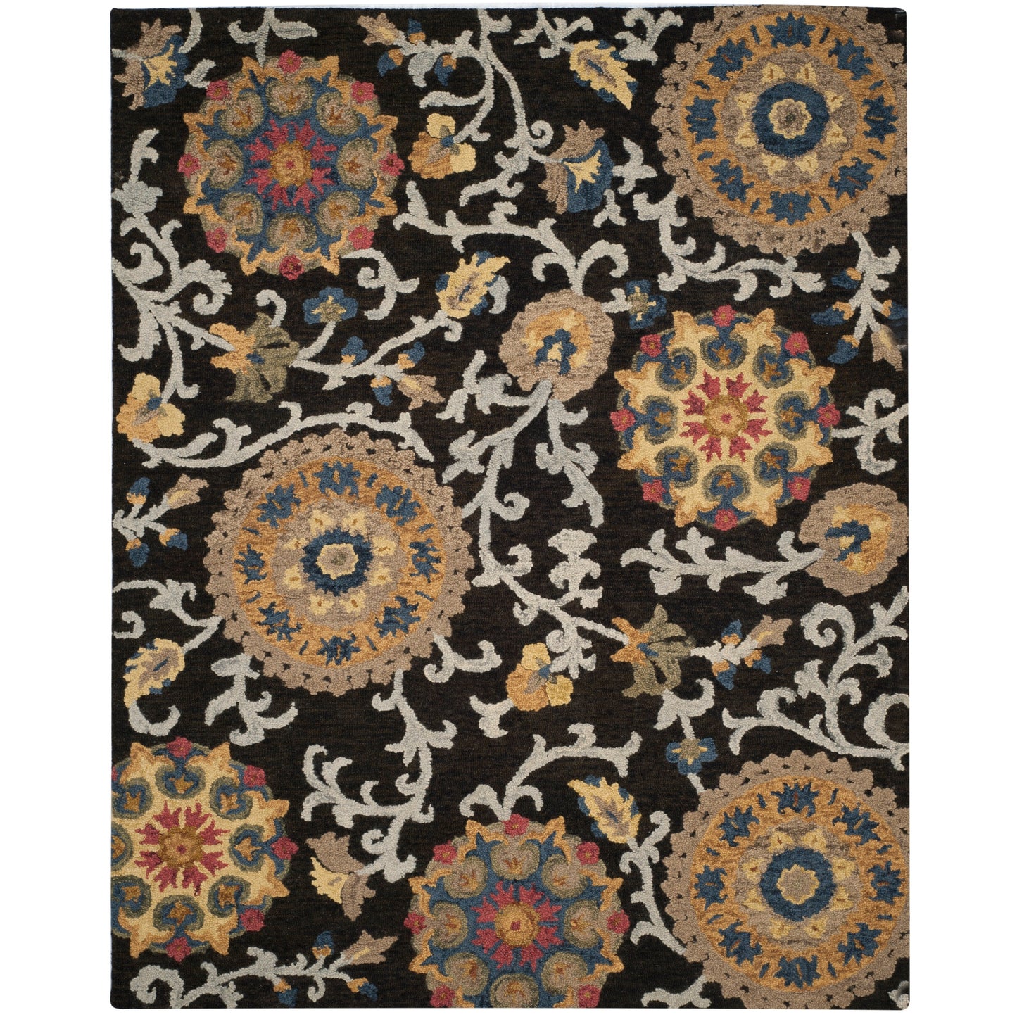 SAFAVIEH Handmade Blossom Maaret Modern Floral Wool Rug