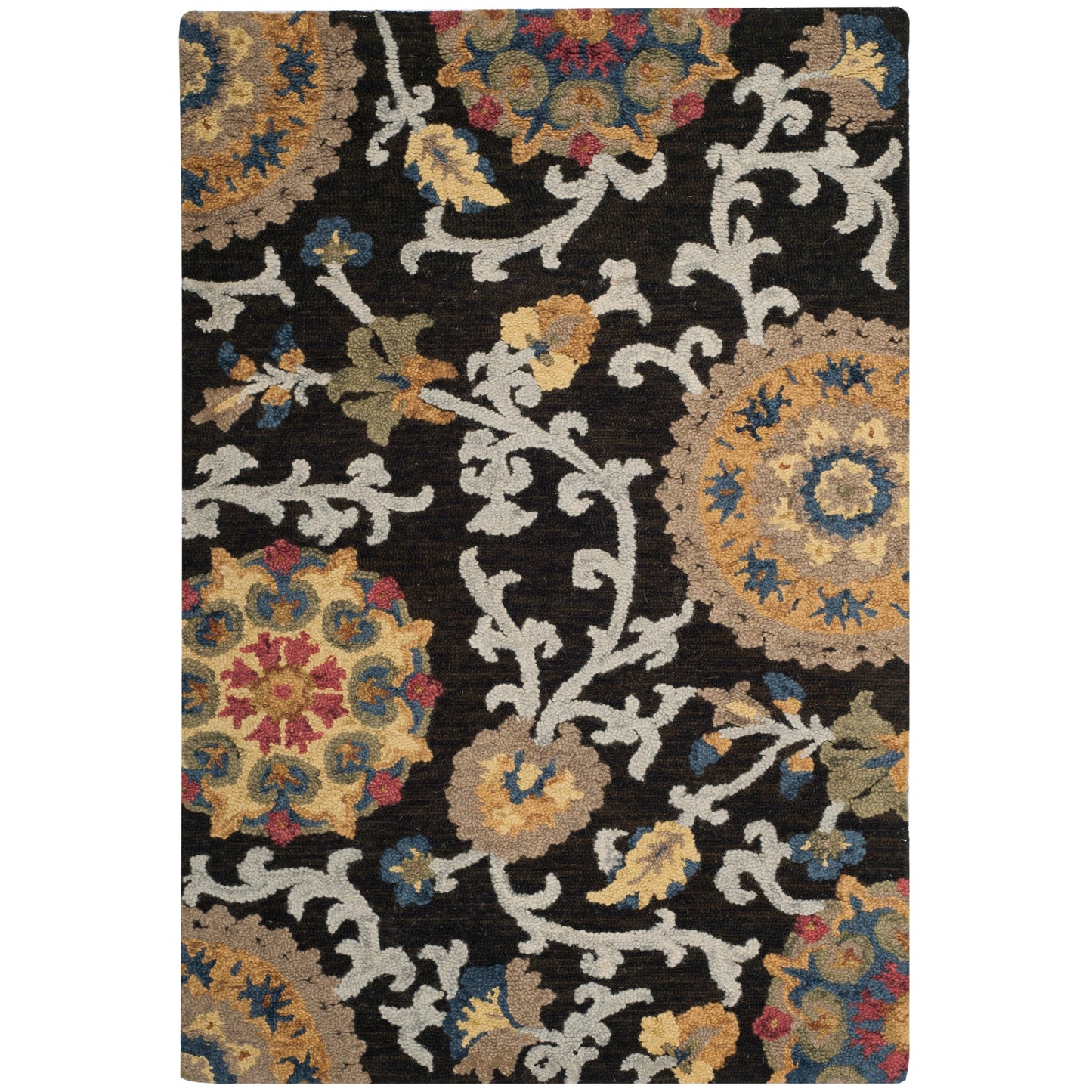 SAFAVIEH Handmade Blossom Maaret Modern Floral Wool Rug