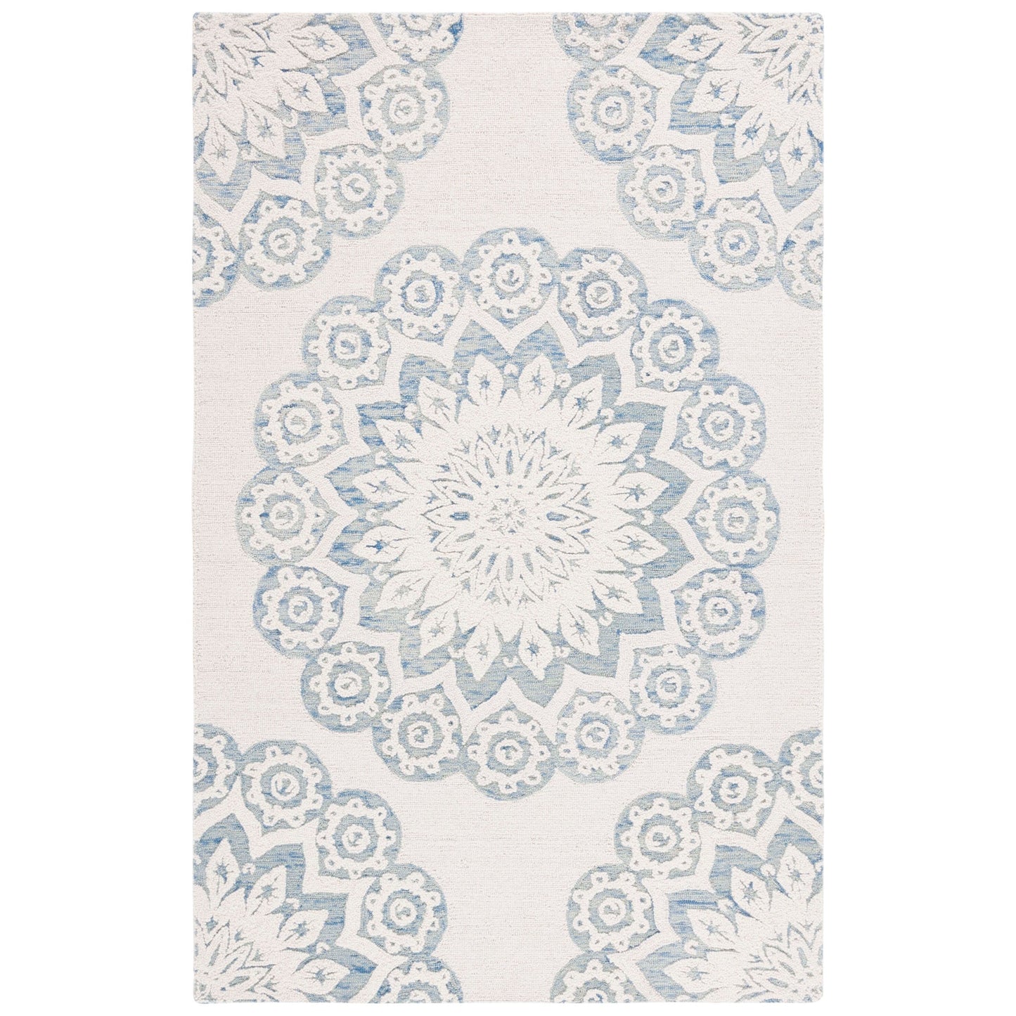 SAFAVIEH Handmade Blossom Oriella Modern Floral Wool Rug