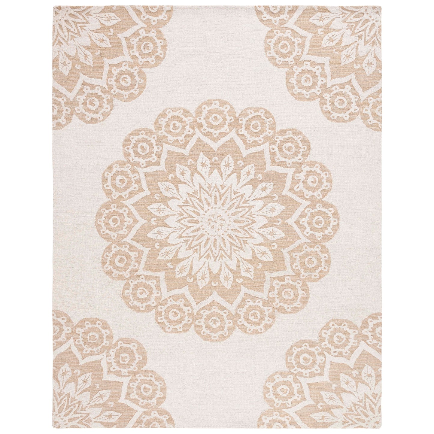 SAFAVIEH Handmade Blossom Oriella Modern Floral Wool Rug