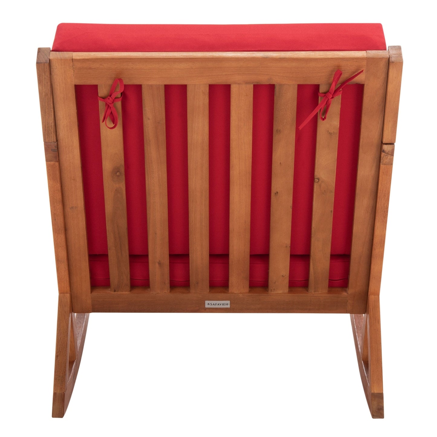 Chaise à bascule d'extérieur Makaila de SAFAVIEH avec coussin - 26 L x 31 P x 38 H