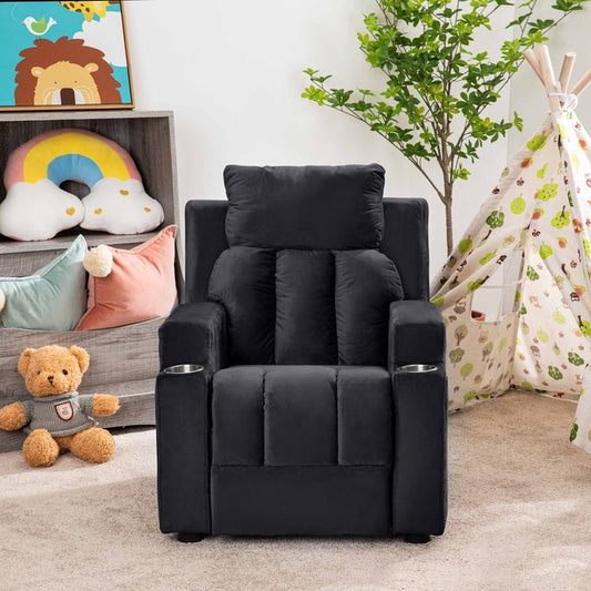 Sièges magiques pour princesses super-héros, fauteuil inclinable super luxueux pour enfants avec repose-pieds, appui-tête et 2 porte-gobelets