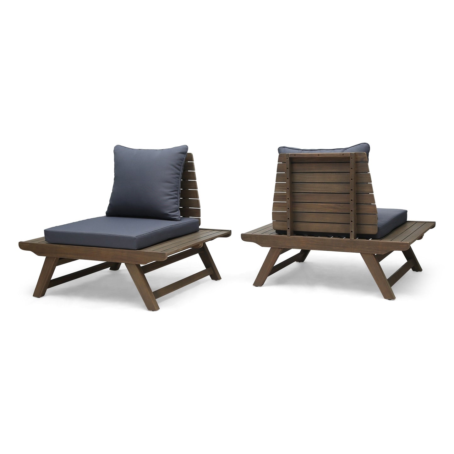 Chaises d'extérieur en bois d'acacia Sedona (lot de 2) par Christopher Knight Home