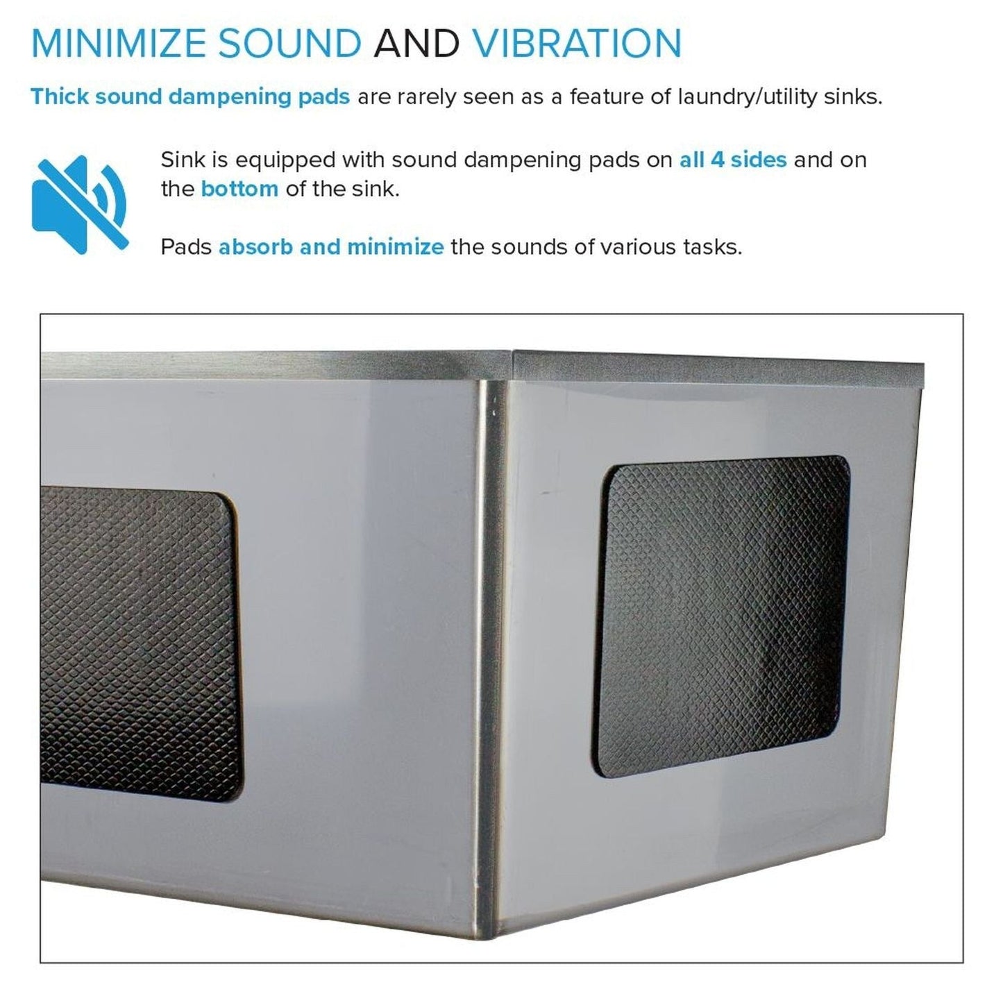 Évier de buanderie et lavabo en acier inoxydable Transolid EWS-2422S de 24 po de largeur x 22 po de profondeur x 35 po de hauteur - 24 po x 22 po