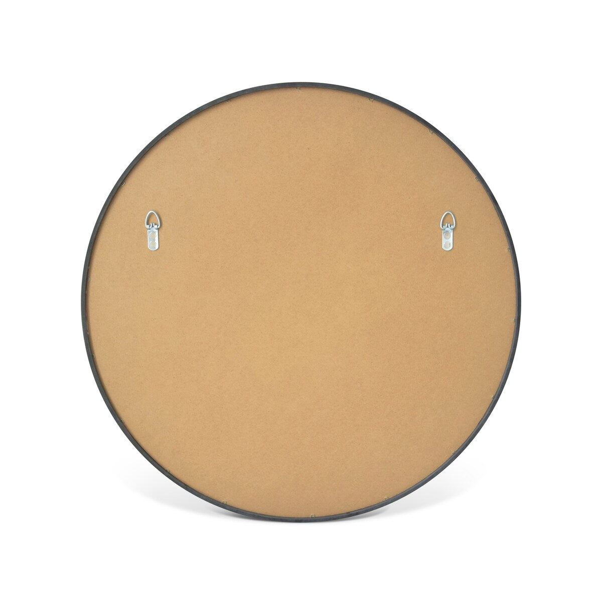 Classic Wooden Frame Farmhouse Round Wall Mirror