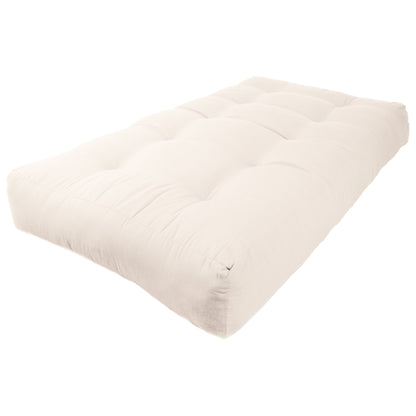 Matelas futon en sergé de 10 pouces d'épaisseur (simple, double ou grand lit)