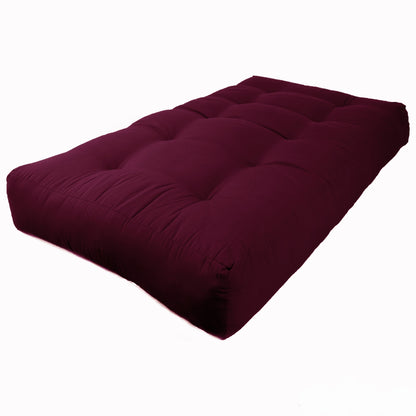 Matelas futon en sergé de 10 pouces d'épaisseur (simple, double ou grand lit)