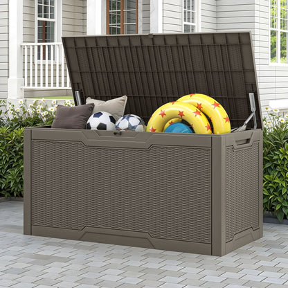 100 Gallon Outdoor Storage Waterproof Deck Box - N/A