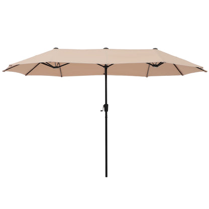 MAISON ARTS 13ft Double -Sided Patio Umbrella Extra Large with Crank